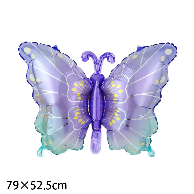 Large Butterfly Aluminum Foil Balloons Butterfly Helium Air Globos Birthday Party Decorations Baby Shower Kids Toy Photo Props
