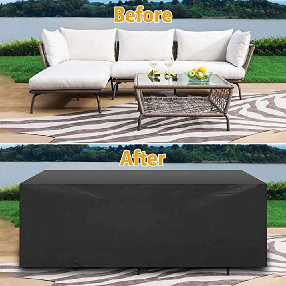 Waterproof Garden Furniture Covers, Rain and Snow Cover, Chair Covers for Sofa, Table and Chair, Dust Proof, Outdoor, 55 Sizes