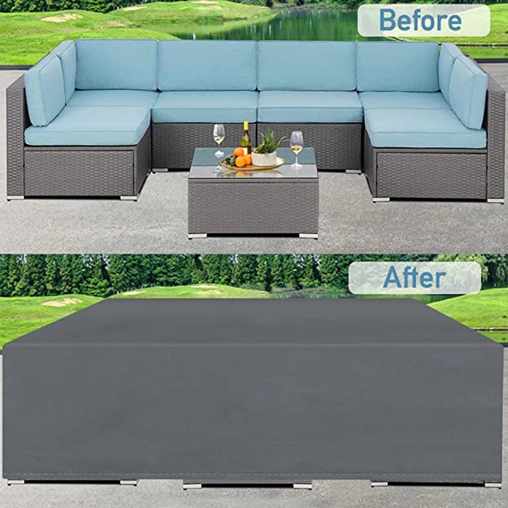 Waterproof Garden Furniture Covers, Rain and Snow Cover, Chair Covers for Sofa, Table and Chair, Dust Proof, Outdoor, 55 Sizes