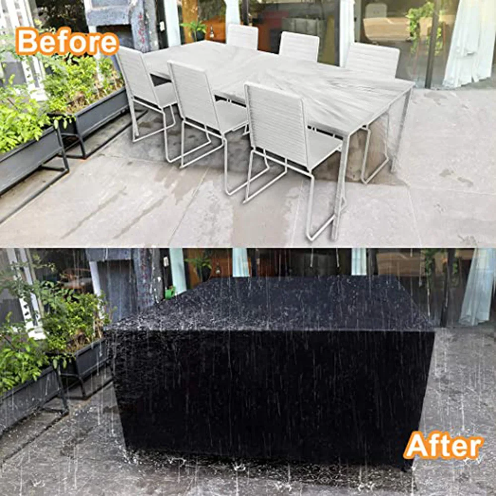 Waterproof Garden Furniture Covers, Rain and Snow Cover, Chair Covers for Sofa, Table and Chair, Dust Proof, Outdoor, 55 Sizes