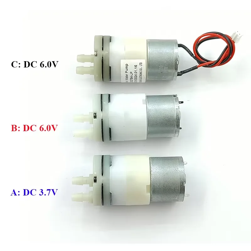 Micro Self-priming Suction Water Pump DC 3.7V 5V 6V Mini 310 Motor Water Pump Small Diaphragm Air Water Pump DIY Tea Table