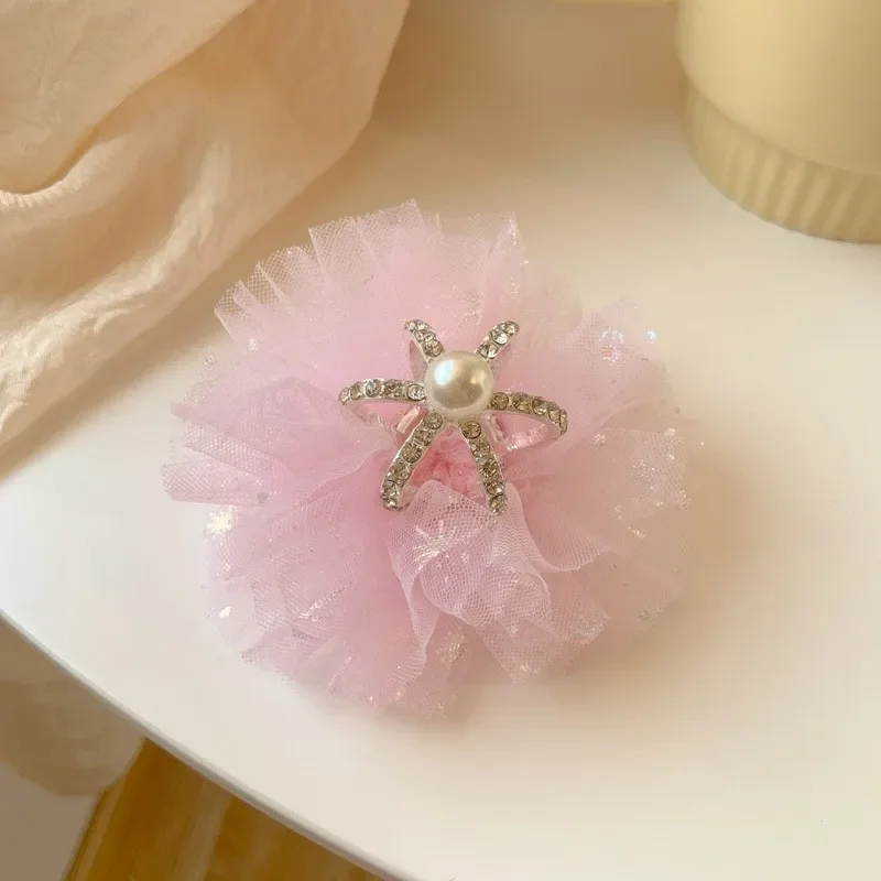 New Princess Children Girl Hairpin Vintage 3D Crown Mesh Hair Clip for Kid Girl Birthday Party Decroative Hair Pin Girls Gift
