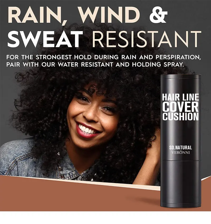 Instant Hairline Powder, Fast Covering Hair Root Concealer, Eyebrow and Beard Lines, and Long-lasting Wind and Sweat Resistant