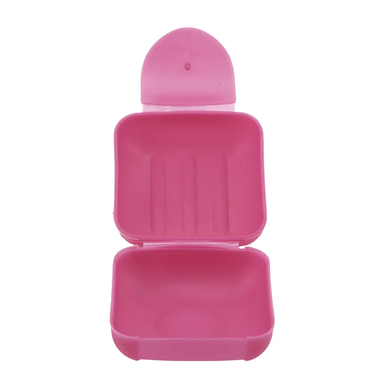Portable Travel Soap Box Container Bathroom Acc Home Plastic Soap-Boxes with Cover Small/big Sizes Candy Color Soaps Dish Holder