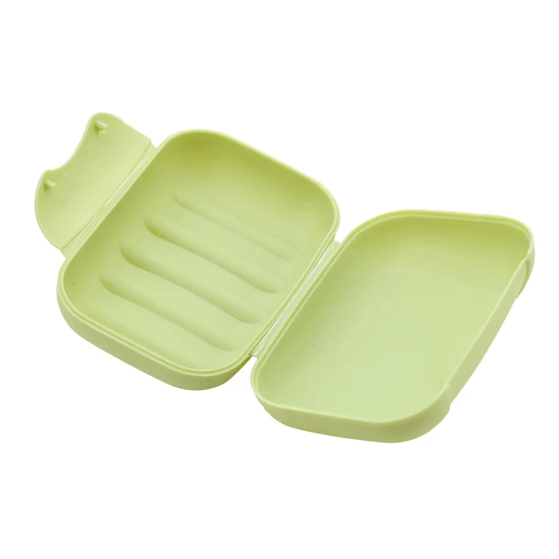 Portable Travel Soap Box Container Bathroom Acc Home Plastic Soap-Boxes with Cover Small/big Sizes Candy Color Soaps Dish Holder