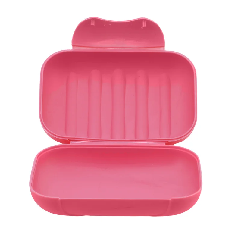 Portable Travel Soap Box Container Bathroom Acc Home Plastic Soap-Boxes with Cover Small/big Sizes Candy Color Soaps Dish Holder