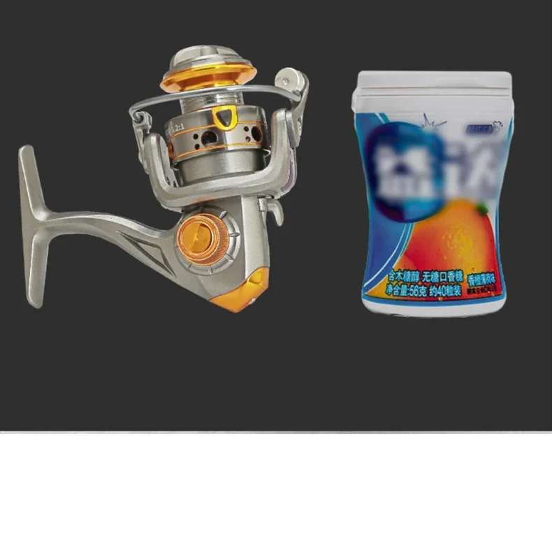 Mini DC150 Series Super Powerful 12+1BB Spinning Fishing Reel 5.2:1 Gear Ratio Metal Mini Durable Fishing Coil Baitcasting Reel