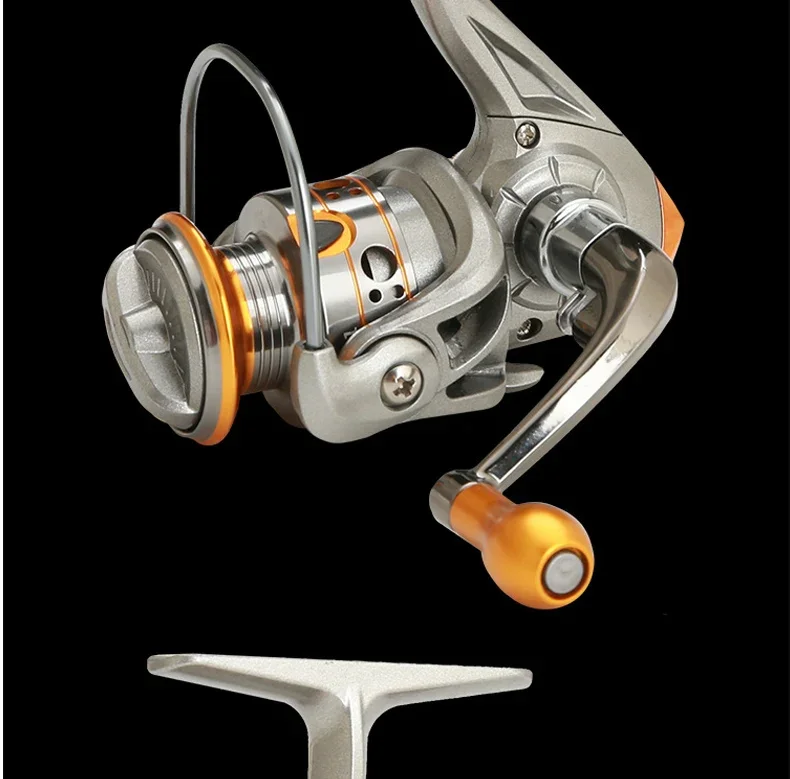 Mini DC150 Series Super Powerful 12+1BB Spinning Fishing Reel 5.2:1 Gear Ratio Metal Mini Durable Fishing Coil Baitcasting Reel