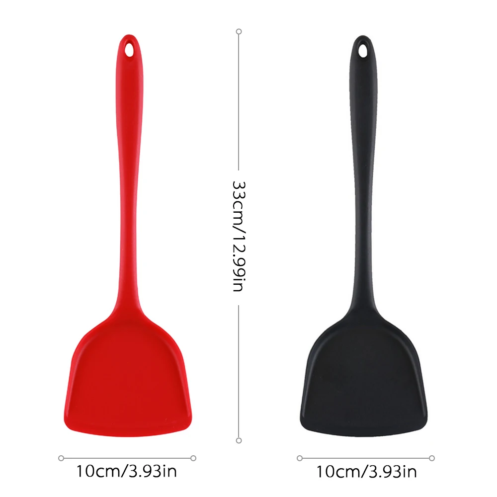 Non-Stick Silicone Turners Spatula Heat Resistant Cooking Shovel Spatula Beef Meat Egg Frying Spatula Spoon Kitchen Utensil New