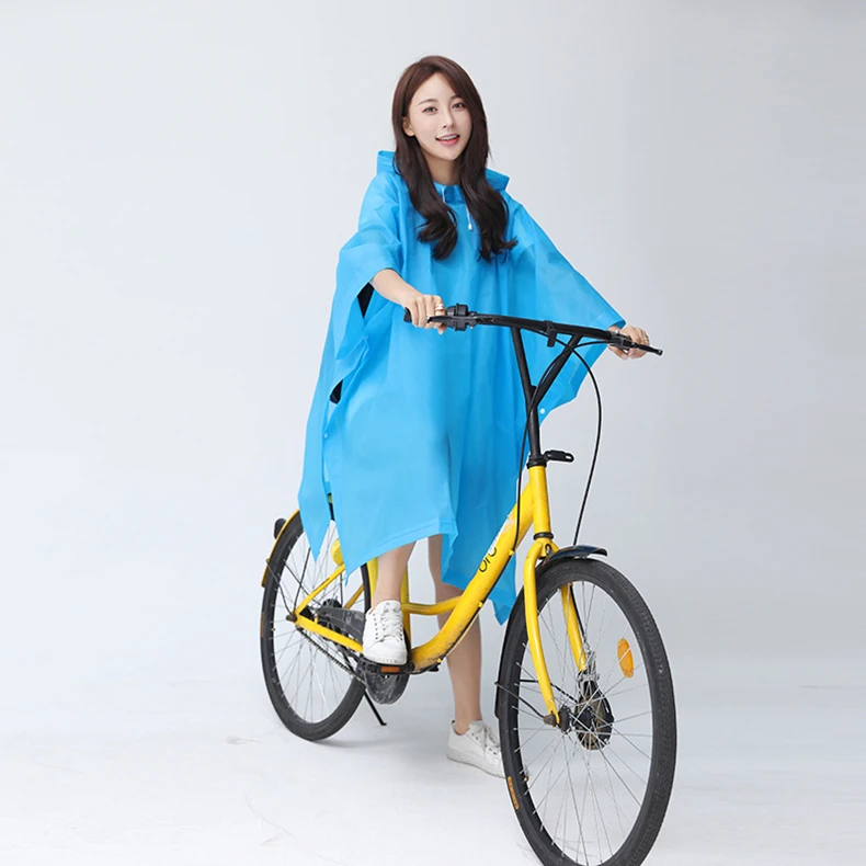 Transparent Windproof Bicycle Motorcycle Raincoat Woman Rain Poncho Impermeable EVA Hiking Raincoats For Man