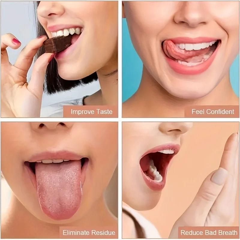 1PC Reusable Stainless Steel Tongue Scraper With Comfort Grip Handle Oral Care Tool, Tongue Cleaner Tongue Scraper