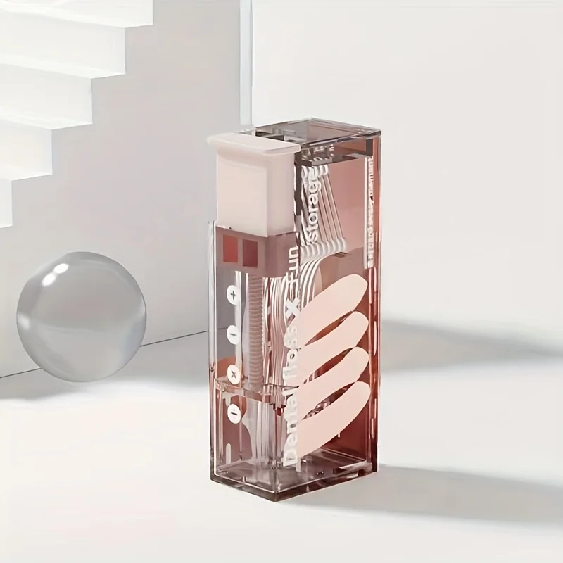 Portable Floss Dispenser Includes 10Pcs Floss Automatic Ejectable Floss Organiser Oral Care Press-on Disposable Flossing Sticks
