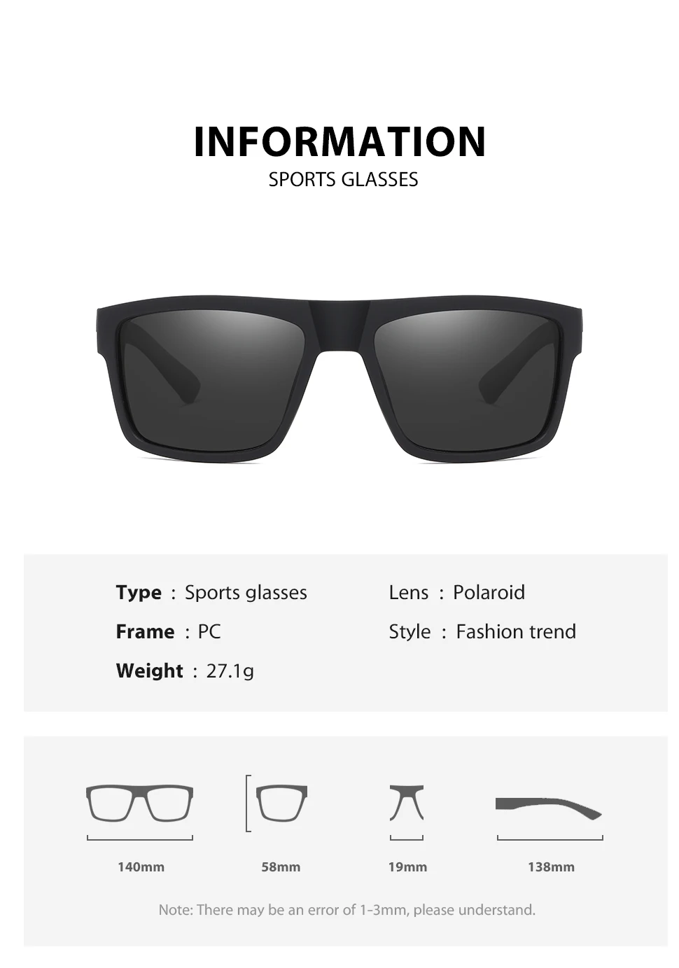 SEPFOX Men Polarized Fishing Sunglasses Outdoor Sports Hiking Driving Running Sun Glasses UV400 Eyewear