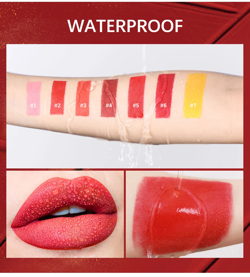 Shimmer Gold Lipstick Metallic Glitter Sexy Lipsticks Long Lasting Batom Waterproof Cosmetic Gold Brick Tube Design Gift 3.5g