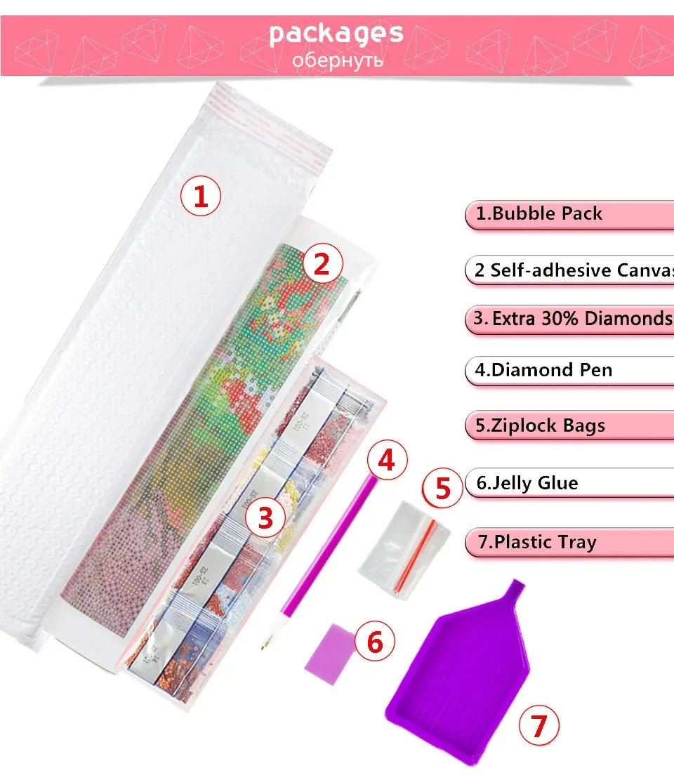 5D Diamond Painting Landscape Full Round Drill Mosaic Fantasy Paintings For Interior 30x40cm