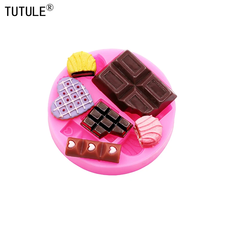 DIY Cartoon Ice Cream Candy Candy Cakes Silicone Mold Handmade Chocolate Crafty Cakes Dessert Decoration Baking Gadgets Mold