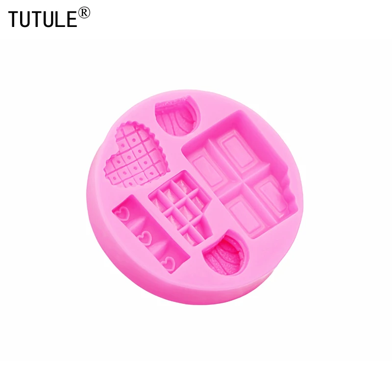 DIY Cartoon Ice Cream Candy Candy Cakes Silicone Mold Handmade Chocolate Crafty Cakes Dessert Decoration Baking Gadgets Mold