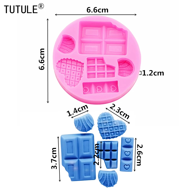 DIY Cartoon Ice Cream Candy Candy Cakes Silicone Mold Handmade Chocolate Crafty Cakes Dessert Decoration Baking Gadgets Mold