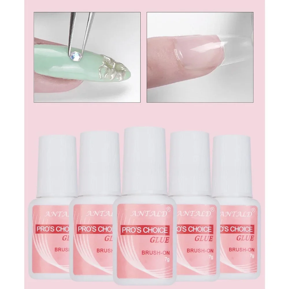 7g Fast Drying Nail Glue for False Nails Professional Glitter Acrylic Nail Rhinestone Nail Art Decoration Glue Manicure Tools