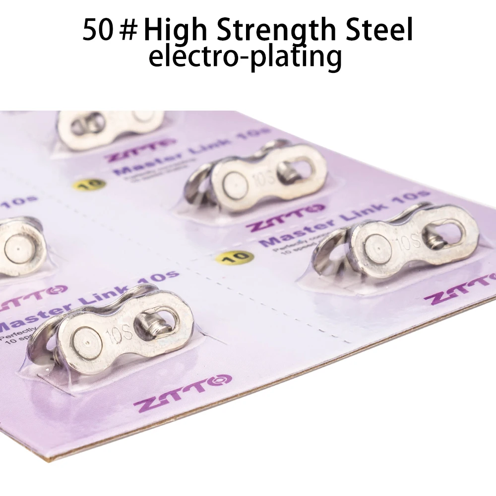 ZTTO 6 Pairs Bicycle Chain Master Link 6/7/8/9/10/11/12 Speed MTB Road Bike Chain Quick Link Connector Lock Quick Release Buckle