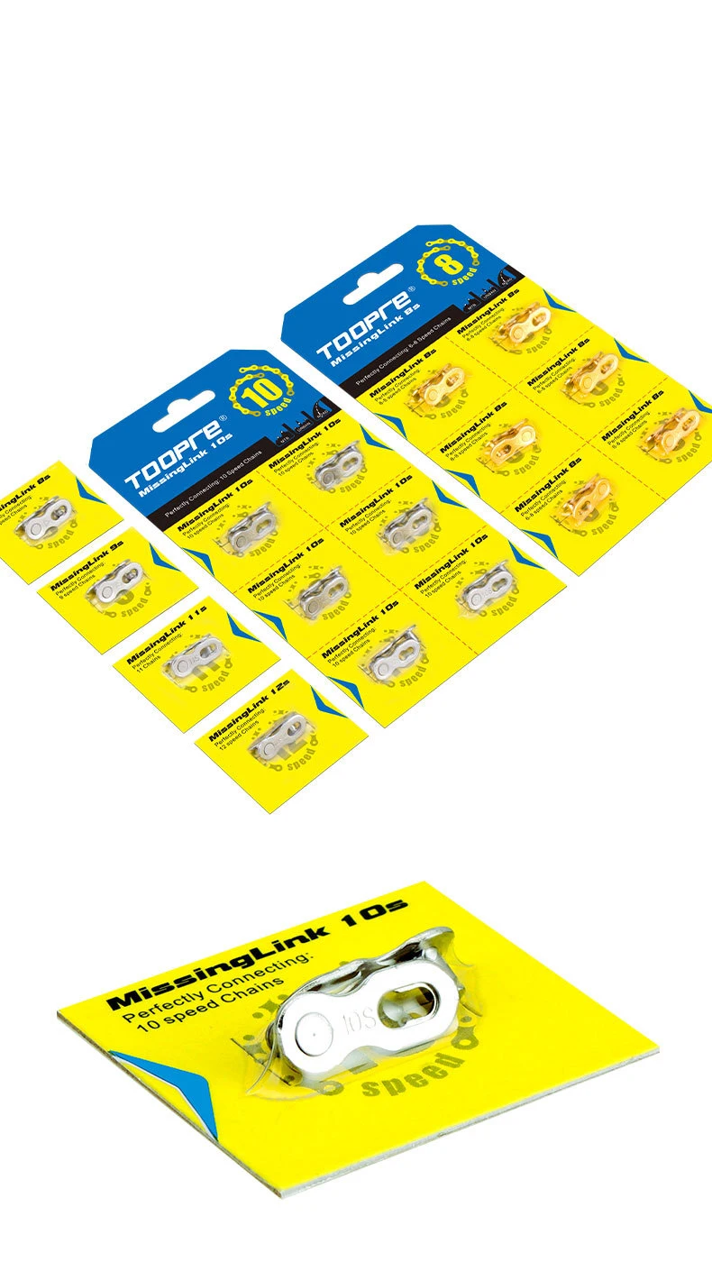 6 Pairs Bike Chain Missing Link 6/7/8/9/10/11/12 Speed MTB Road Bicycle Chain Quick Link Connector Lock Quick Release Buckle