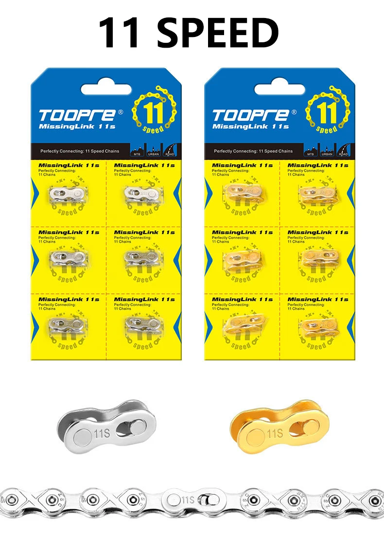6 Pairs Bike Chain Missing Link 6/7/8/9/10/11/12 Speed MTB Road Bicycle Chain Quick Link Connector Lock Quick Release Buckle
