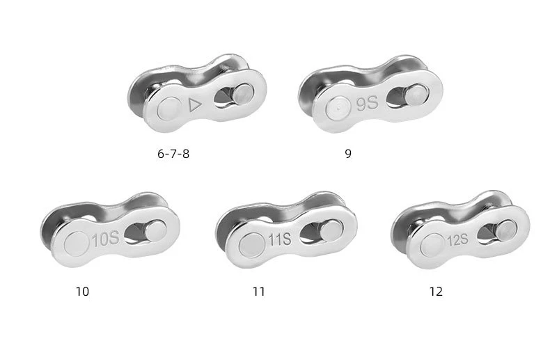 6 Pairs Bike Chain Missing Link 6/7/8/9/10/11/12 Speed MTB Road Bicycle Chain Quick Link Connector Lock Quick Release Buckle
