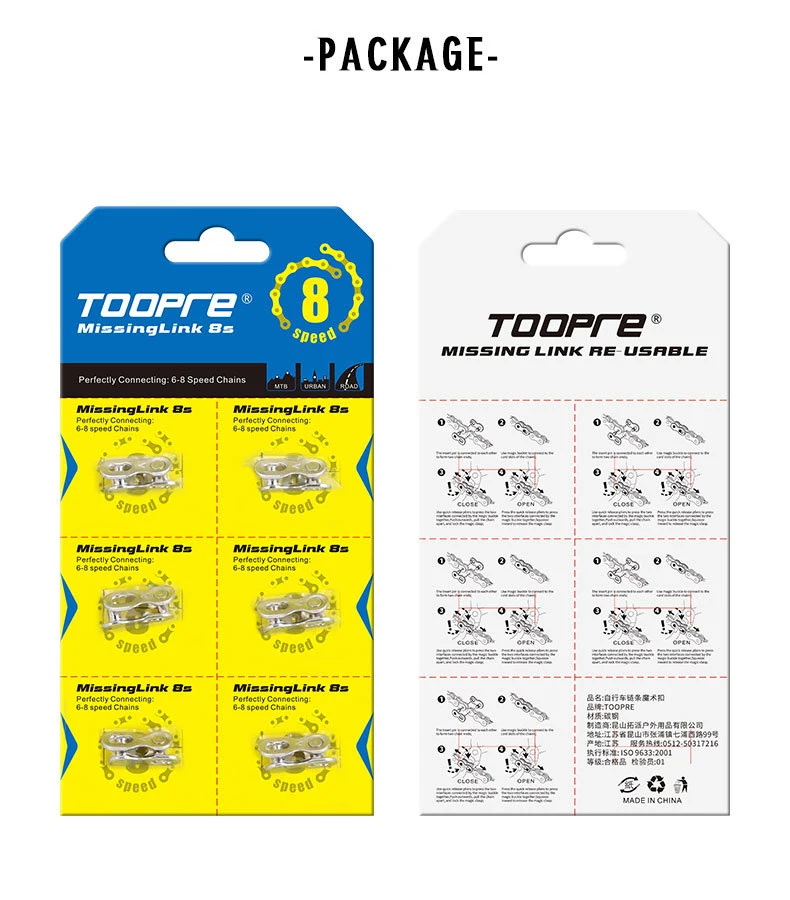 6 Pairs Bike Chain Missing Link 6/7/8/9/10/11/12 Speed MTB Road Bicycle Chain Quick Link Connector Lock Quick Release Buckle