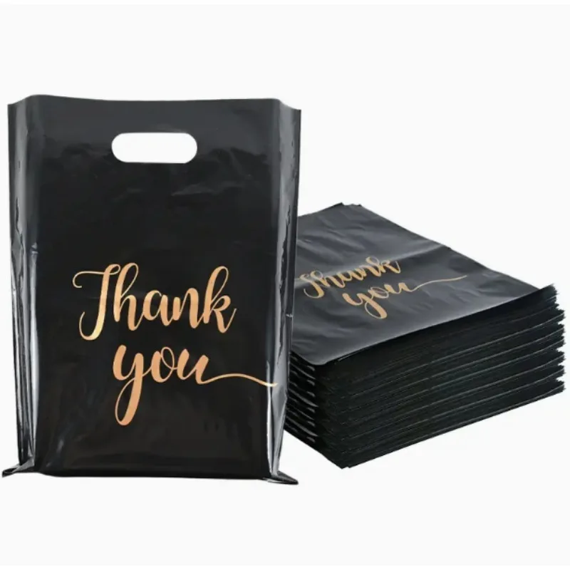 10/100PCS Thank You Handbag Product Shopping Bag Candy Gift Candy Packaging Thanksgiving Wedding Birthday Party Decoration
