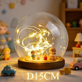 Promotional Gift 45/65/80/100/120MM Diameter DIY Empty Glass Snow Globe Wholesales