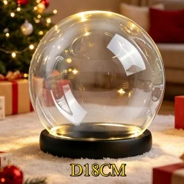 Promotional Gift 45/65/80/100/120MM Diameter DIY Empty Glass Snow Globe Wholesales