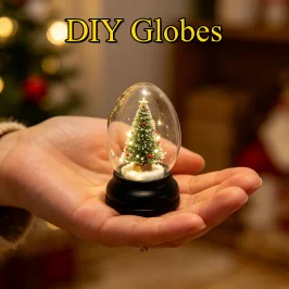 Promotional Gift 45/65/80/100/120MM Diameter DIY Empty Glass Snow Globe Wholesales