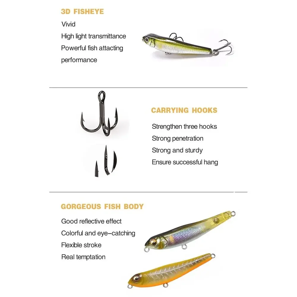 71mm 7g Reals Pencil Topwater Fishing Lures Surface Floating Stickbait Wobblers Walking Baits Leurre de Artificial Hard Bait