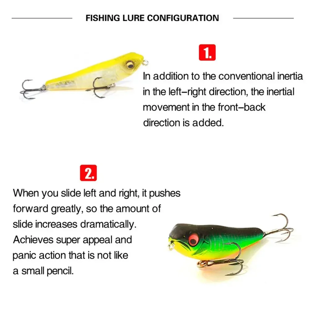 71mm 7g Reals Pencil Topwater Fishing Lures Surface Floating Stickbait Wobblers Walking Baits Leurre de Artificial Hard Bait