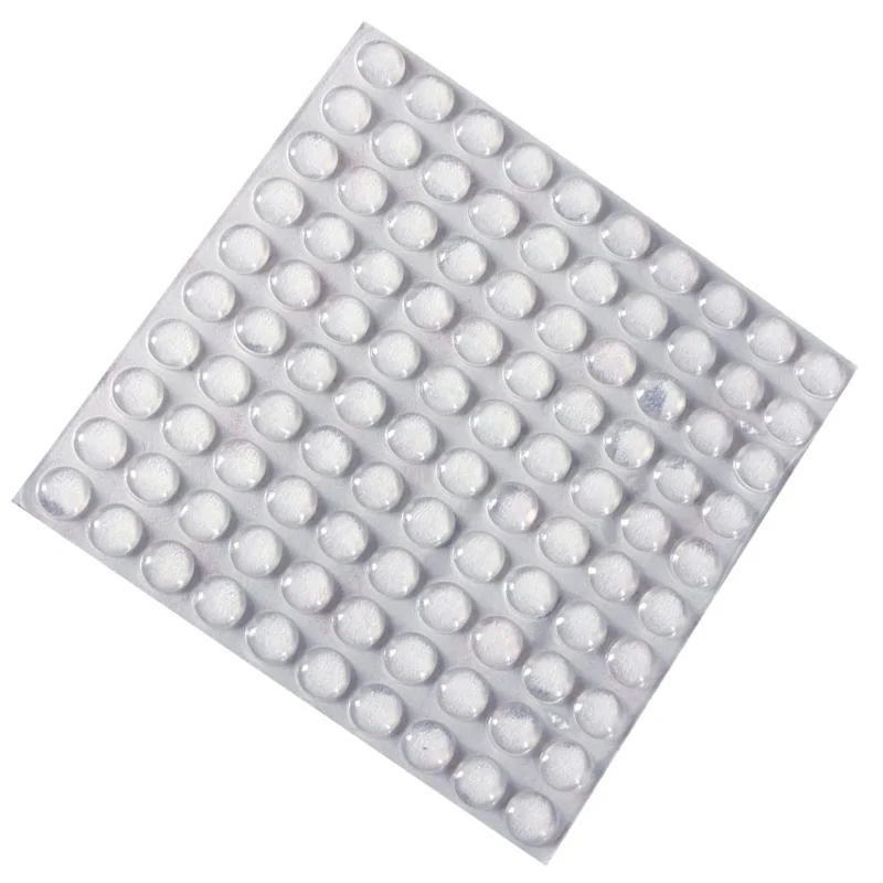 100pcs Transparent Self Adhesive Round Feet Bumpers Silicone Rubber Bumpers Soft Anti Slip Shock Absorber Feet Pads Damper