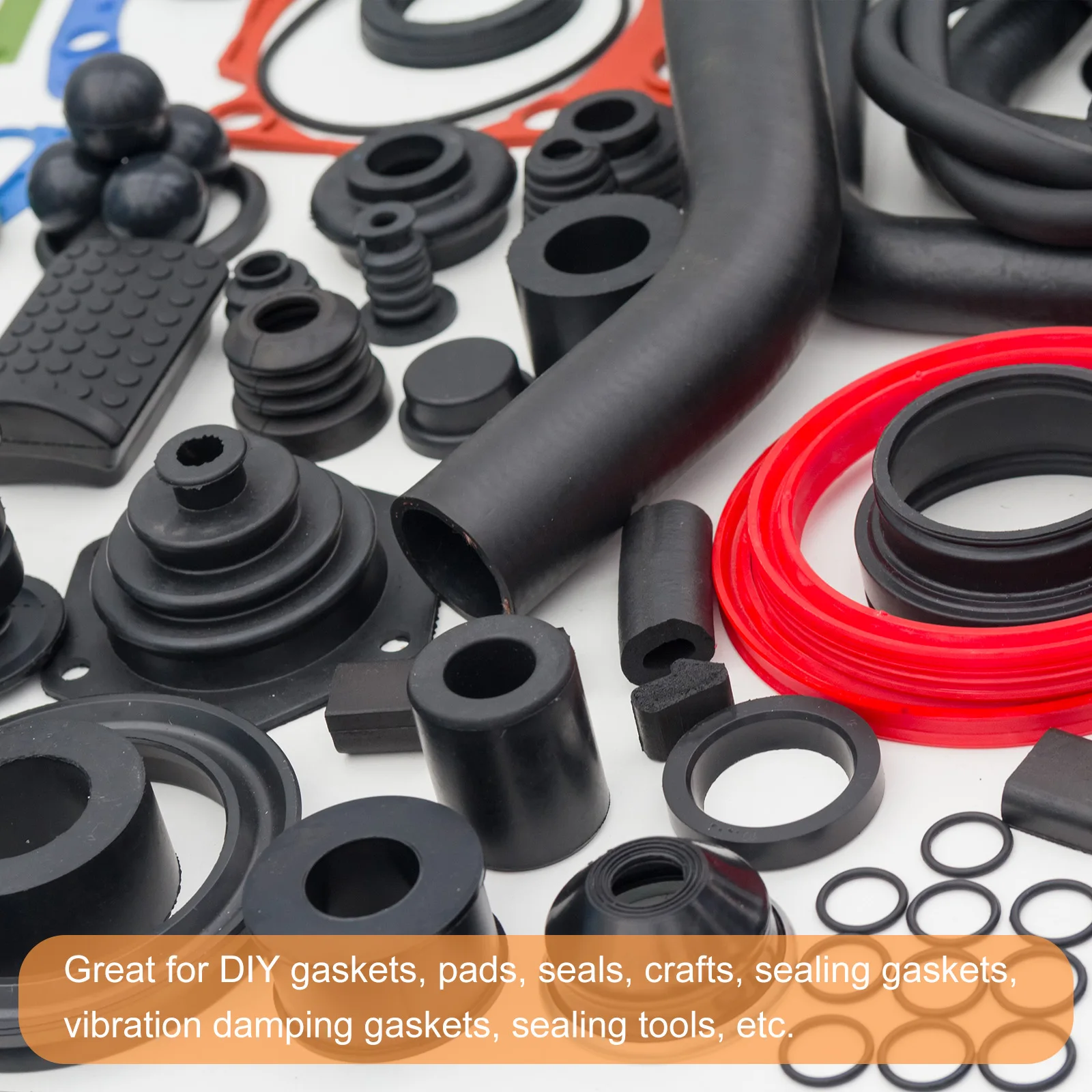 15/25/30/45/50mm Neoprene Rubber Sheet Rolls Solid Rubber Seal Strips DIY Gasket Sealing Padding Reduce Vibration Mat מקלחו