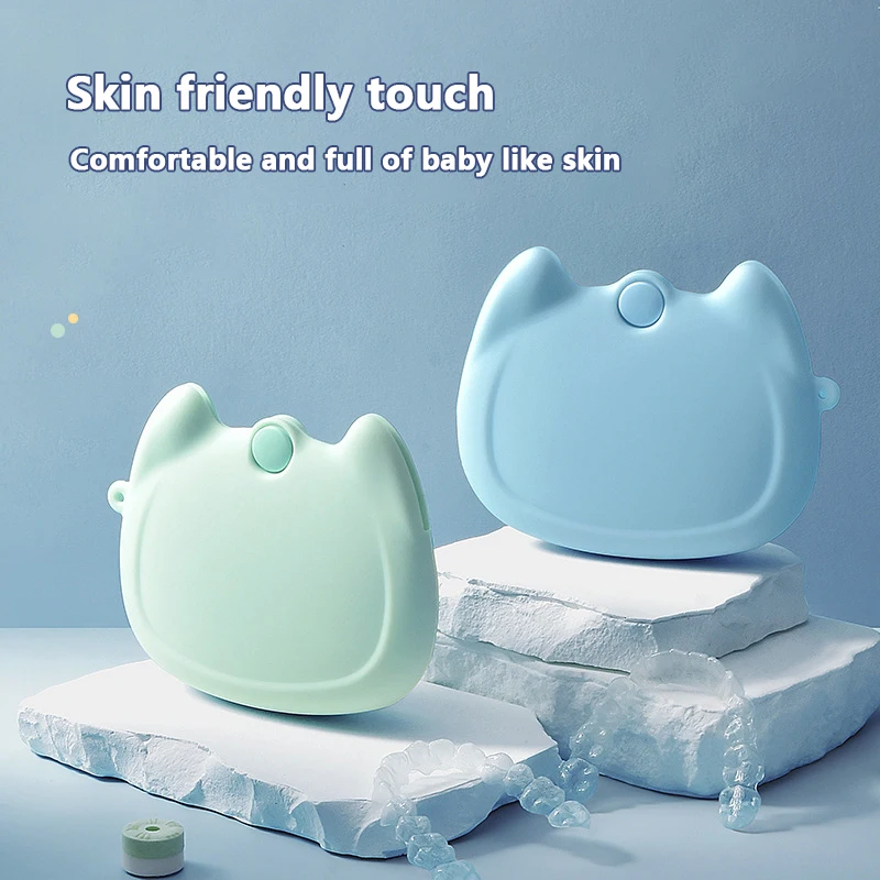 Silicone Denture Tray Box Dental Orthodontic Braces Retainer Case Vent Holes Dental Denture Box ​False Teeth Protective Case