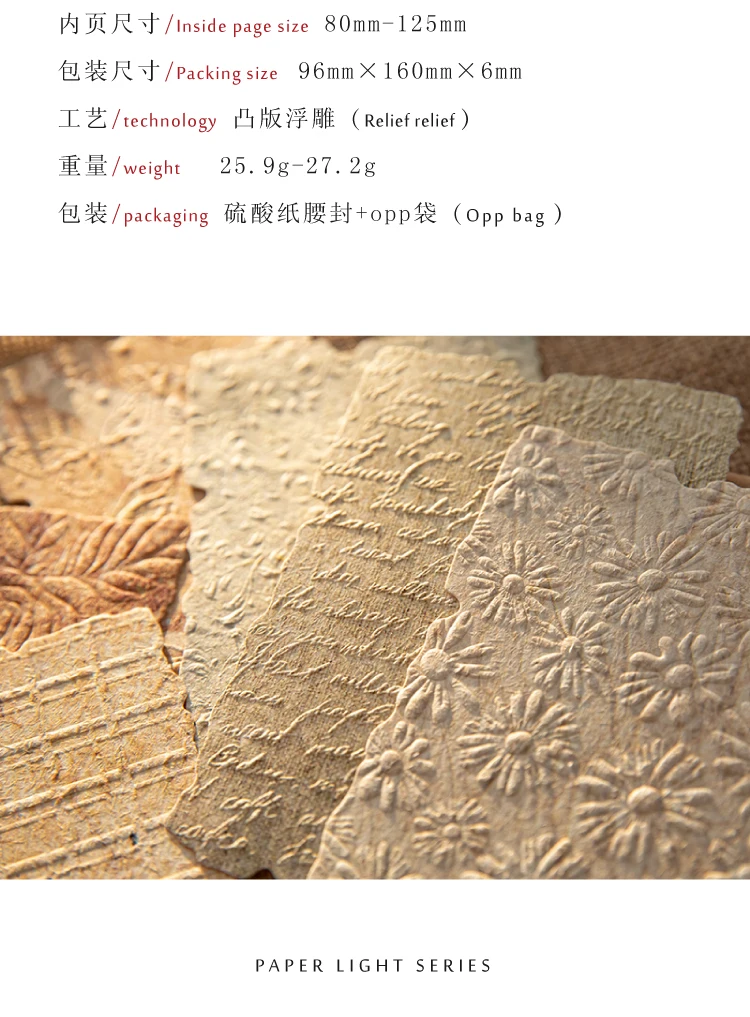 28pcs/pack Vintage Reliefs Texture Paper DIY Scrapbooking Collage Materials Decor Junk Journal Aesthetics stationery Paper
