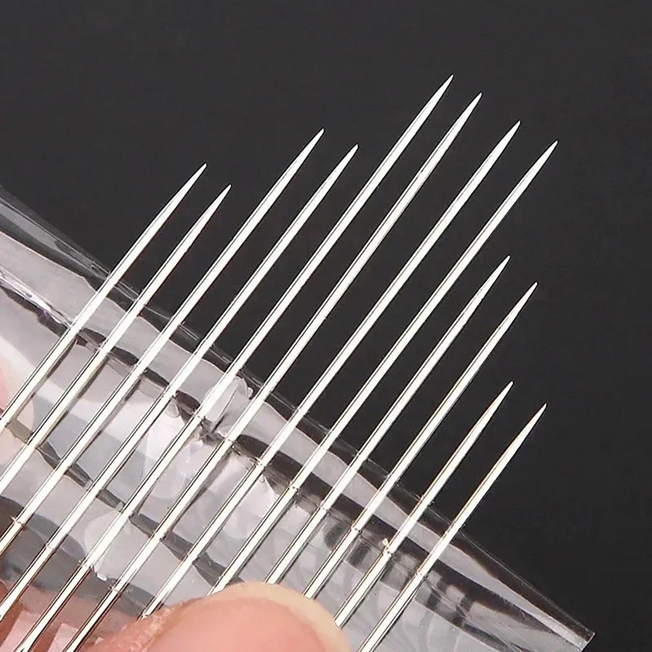 Side Hole Blind Sewing Needles Stainless Steel Elderly Needles Hand Sewing Stitching Pin DIY Home Self Threading Needle with Thi