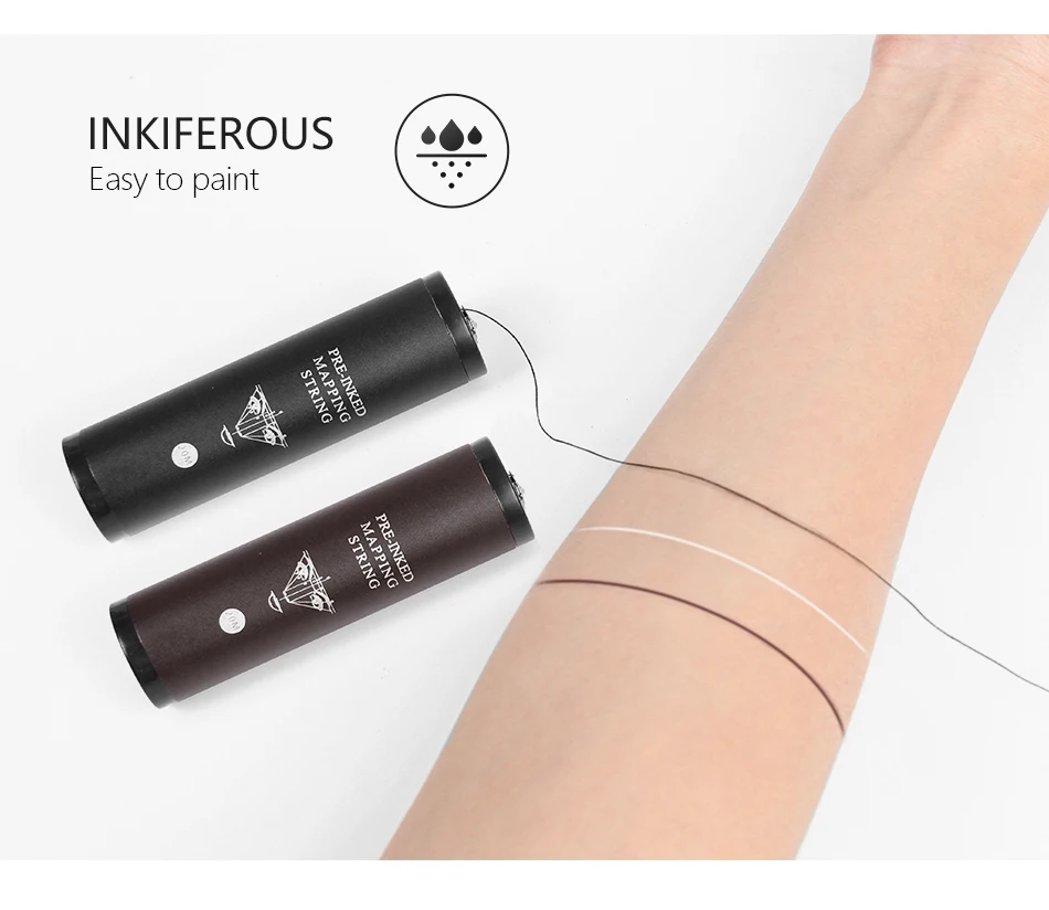 20M Elastic String Permanent Makeup Tattoo Supplies For Eyebrows Microblading Pre-Inked Mapping Tool Making Eyebrow String Line