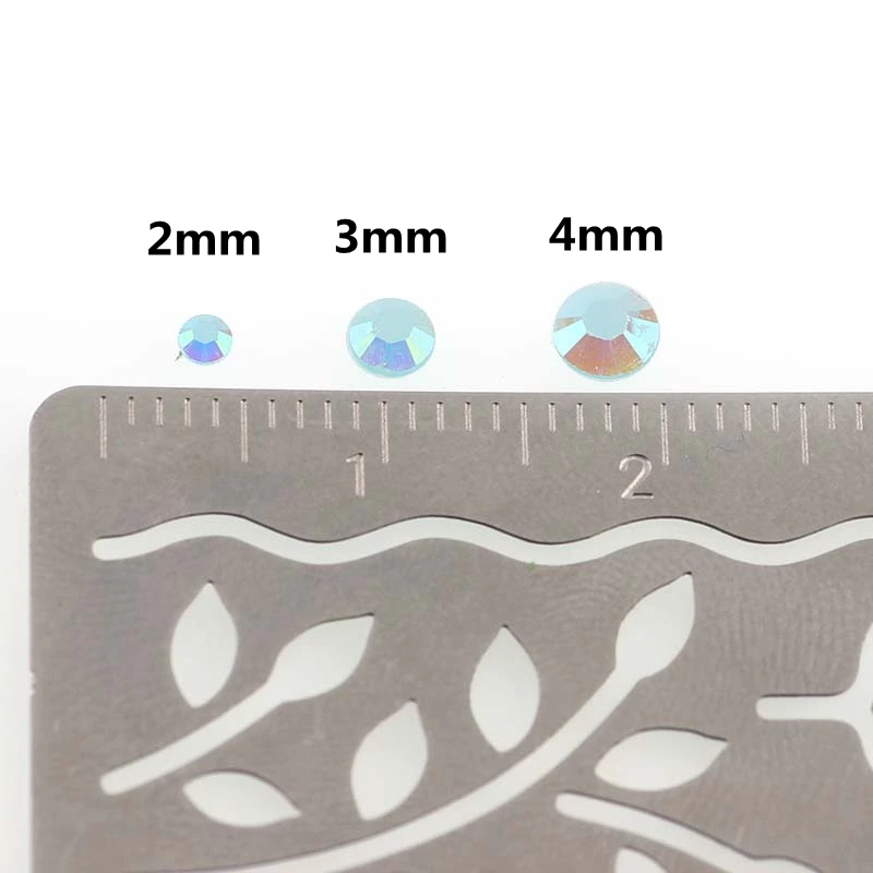 Black AB 2mm,3mm,4mm Nail Art Resin Jelly Rhinestone Round Flatback For DIY Nail Art Accessories