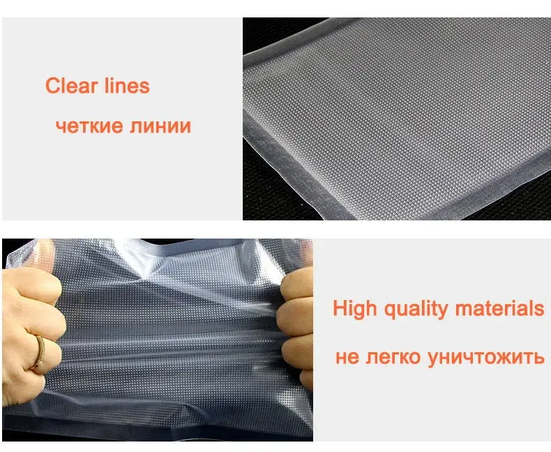 SaengQ Vacuum Bags for Food Vacuum Sealer Food Fresh Long Keeping 12+15+20+25+30cm*500cm Rolls/Lot Bags for Vacuum Packer
