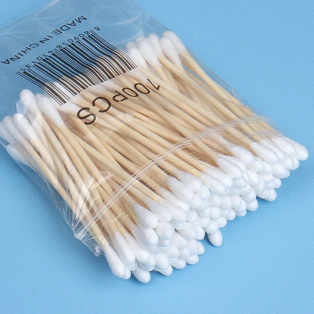 900/100/300pcs Disposable Wooden Micro Bud Swabs Lint Free Eyelash Extension Glue Removing Tools Makeup Mini Brush