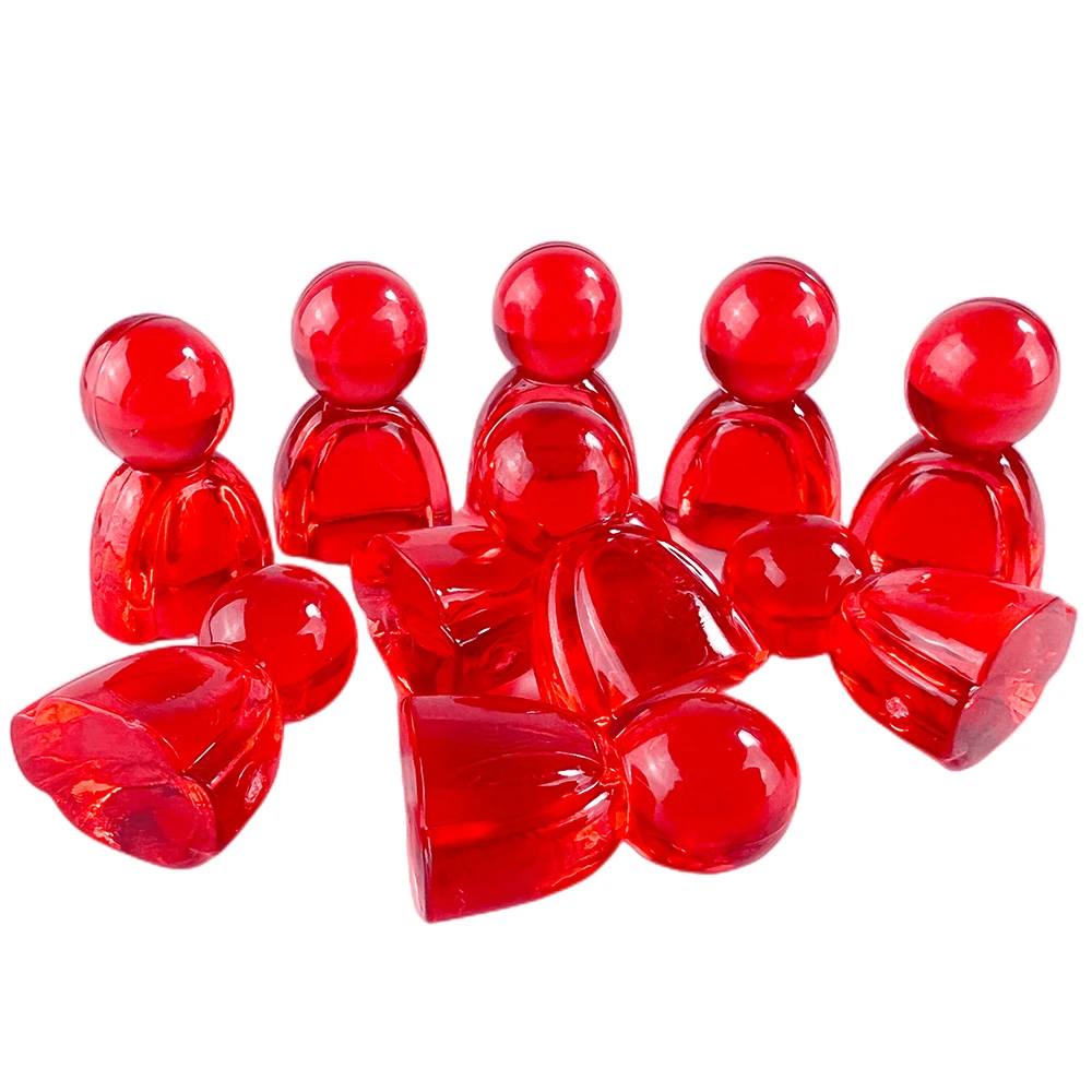 Pawn/ Chess 24mm Plastic Game Pieces for Board Game Accessories 4 Colors 10pcs