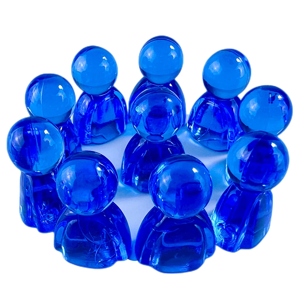 Pawn/ Chess 24mm Plastic Game Pieces for Board Game Accessories 4 Colors 10pcs