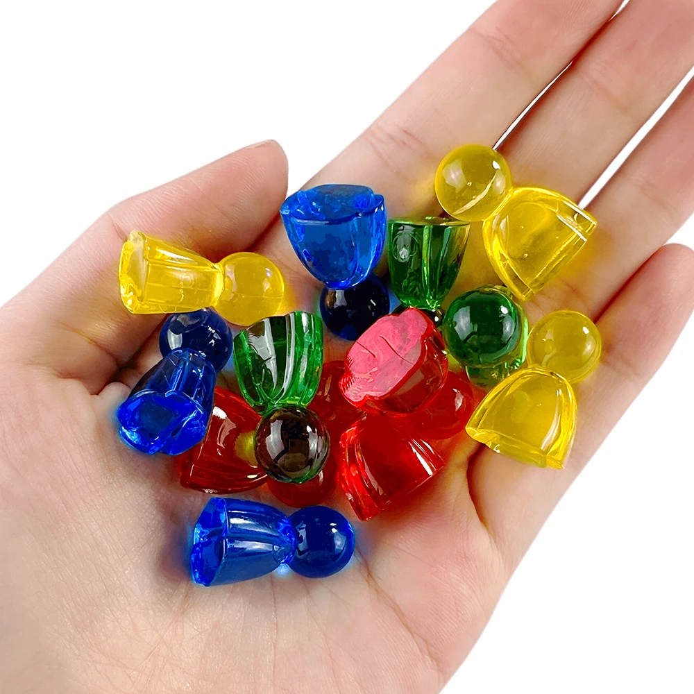 Pawn/ Chess 24mm Plastic Game Pieces for Board Game Accessories 4 Colors 10pcs