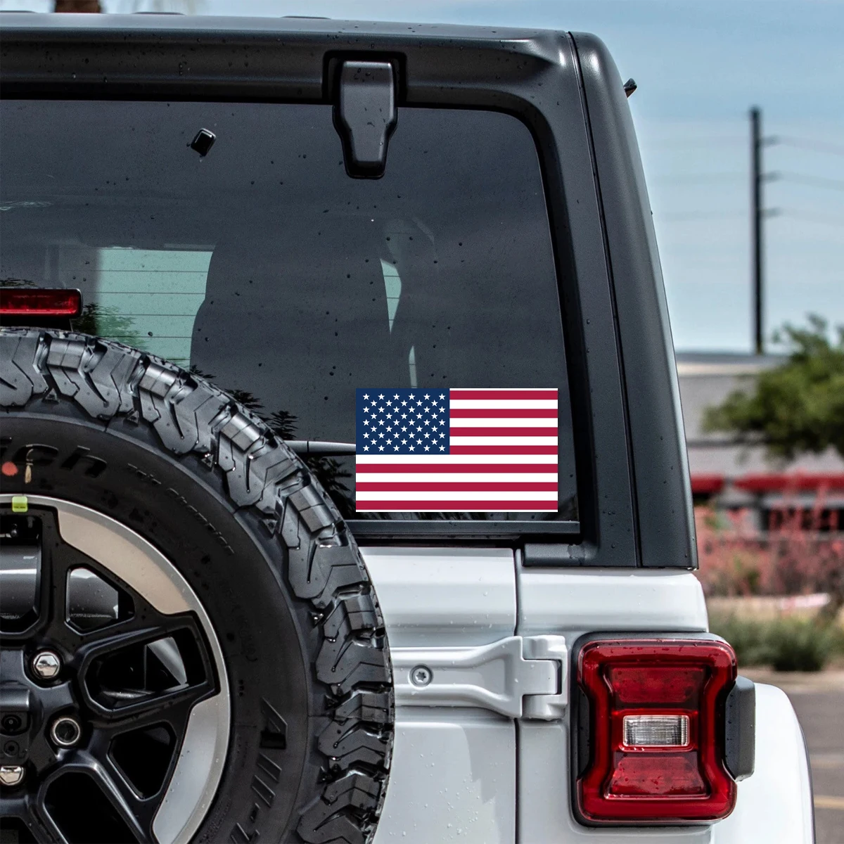 10Sheets/Pack American Flag Sticker,Patriotic Stars Reflective Stripe USA Flag Car Stickers,Suitable For Motorcycle Stickers