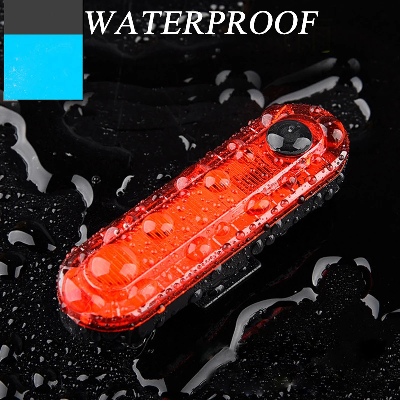 Rear Cycling Light Rechargeable Road Mountain Bike Taillight Waterproof LED Bicycle Tail Lamp Mini Lantern MTB Cycling Lighting