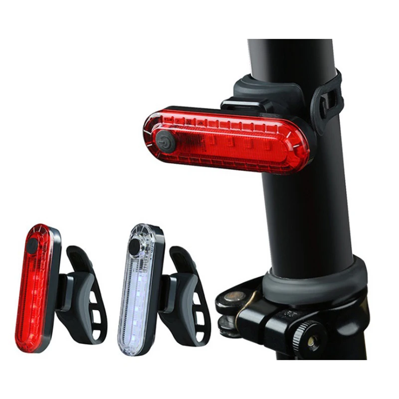 Rear Cycling Light Rechargeable Road Mountain Bike Taillight Waterproof LED Bicycle Tail Lamp Mini Lantern MTB Cycling Lighting