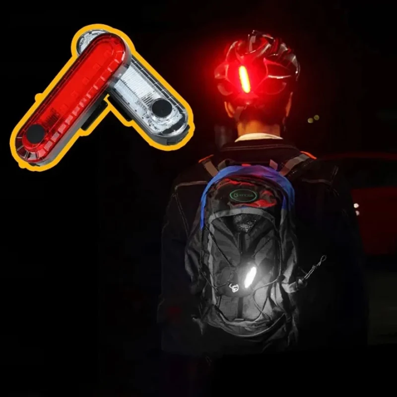 Rear Cycling Light Rechargeable Road Mountain Bike Taillight Waterproof LED Bicycle Tail Lamp Mini Lantern MTB Cycling Lighting